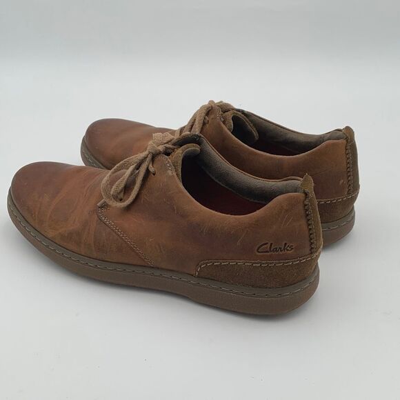 Clarks Unstructured Un.Map Lace Leather Oxfords | Men’s 9.5M | Brown main image 9